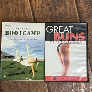Beach body Great Buns and Pilates Bootcamp by Bodhi DVD - used Great workout Bum